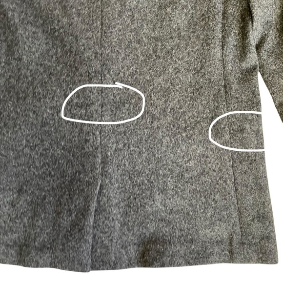 J. Crew Alfie Italian Wool Knit Blazer Jacket Charcoal Grey Heather Office Sz 6P - Picture 12 of 16